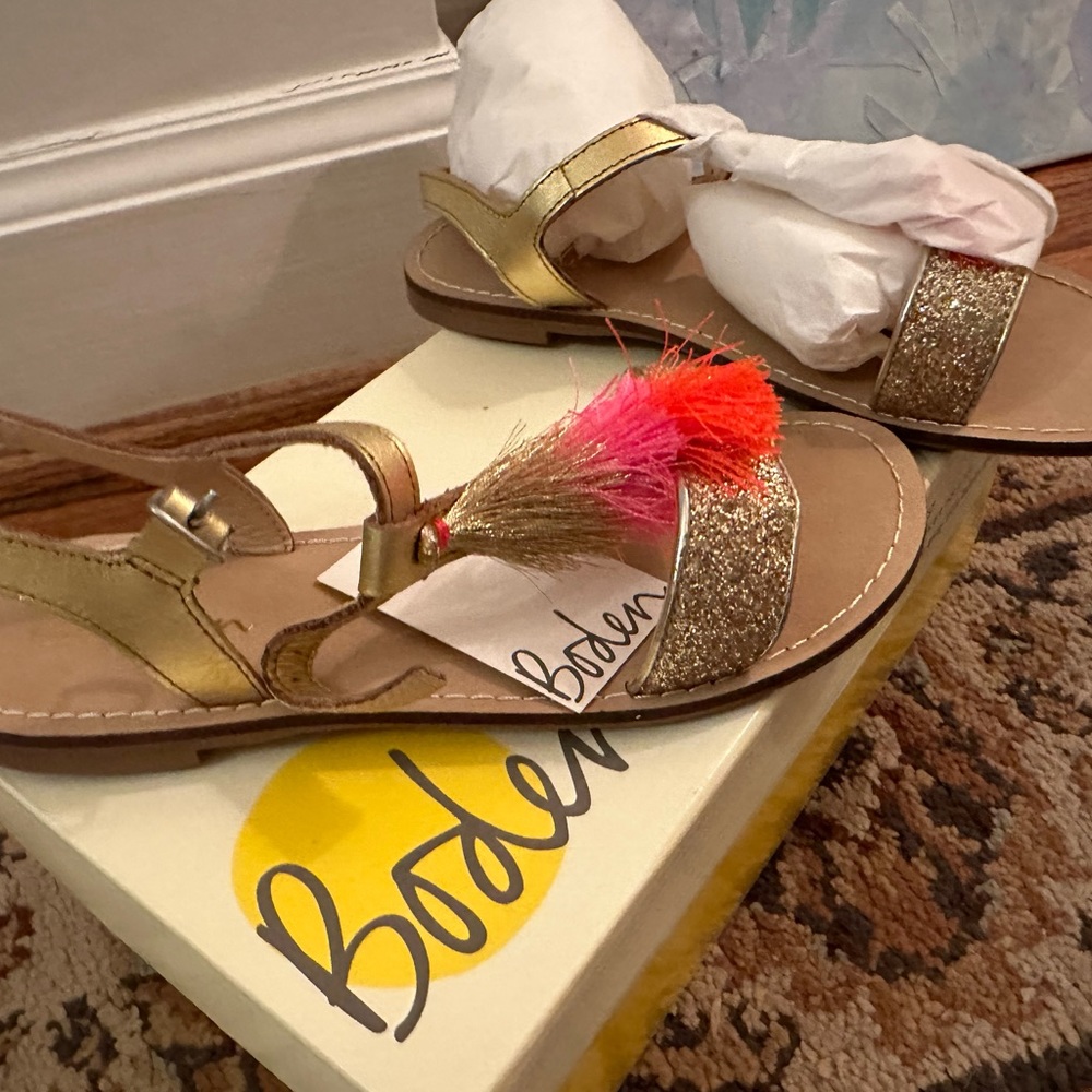 Mini Boden Girl Tassel Sandal